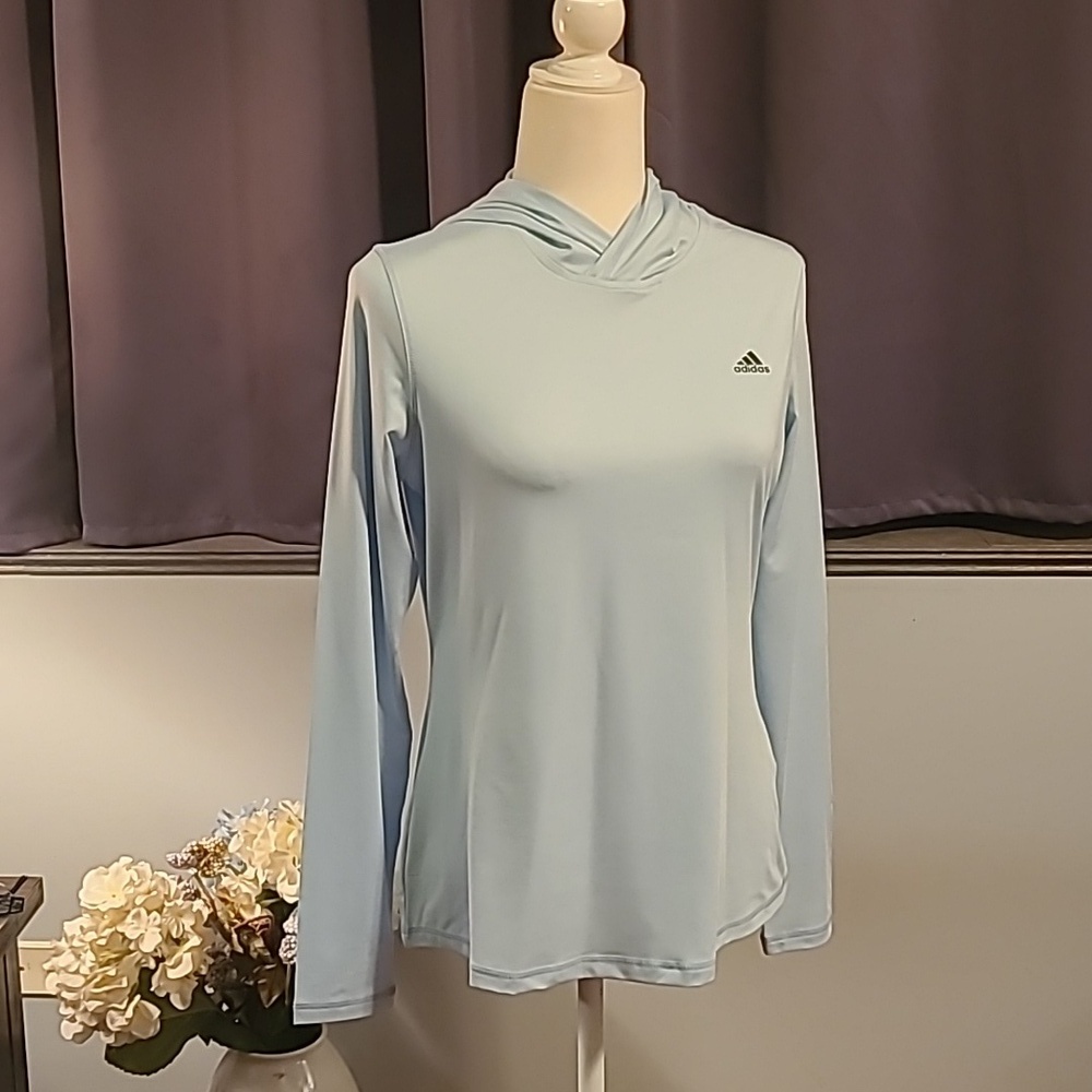 Adidas Hooded Long Sleeved Top - Ladies Medium